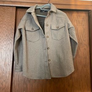 Oversized brown coat